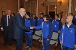  Presidente Giorgio Napolitano incontra una delegazione dei partecipanti ai Giochi Nazionali Estivi di Special Olympics Italia