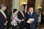 Il Presidente Giorgio Napolitano durante l'incontro con i Sindaci della Provincia de La Spezia