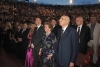 Il Presidente della Repubblica Giorgio Napolitano durante l'esecuzione dell'Inno Nazionale all'Arena di Verona 