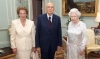 Il Presidente Napolitano con la Signora Clio incontrano S.M. la Regina Elisabetta a Buckingham Palace