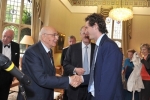 Il Presidente della Repubblica Giorgio Napolitano con l'Ing. John Elkann