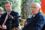 Il Presidente della Repubblica Giorgio Napolitano con il Presidente della Repubblica Federale di Germania 