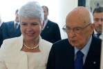 Il Presidente della Repubblica Giorgio Napolitano con il Primo Ministro della Repubblica di Croazia Jadranka Kosor