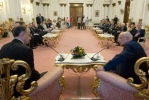 Il Presidente Napolitano con il Presidente del Senato di Romania Mircea Geoana