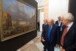 Il Presidente Giorgio Napolitano nel corso della visita alla Mostra 