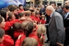 Il Presidente Giorgio Napolitano accolto ad Aosta