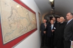 Il Presidente Giorgio Napolitano al suo arrivo al Museo Archeologico Regionale