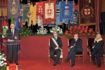 Il Presidente Giorgio Napolitano durante il suo intervento in occasione dell'incontro  sul tema "Cuneo e l'Unità d'Italia" 