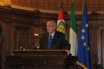 Il Presidente Giorgio Napolitano nel corso del suo intervento al Convegno 