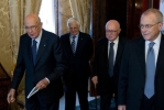 Il Presidente della Repubblica Giorgio Napolitano e il Segretario Generale del Quirinale Donato Marra 