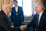 Il Presidente della Repubblica Giorgio Napolitano con l'On. Arturo Iannaccone