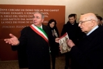 Il Presidente della Repubblica Giorgio Napolitano con il Sindaco di Mantova 