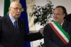 l Presidente della Repubblica Giorgio Napolitano con il Sindaco di Borghetto di Vara 