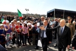 Il Presidente Napolitano al termine della celebrazione del 89° anniversario di fondazione dell'Aeronautica Militare