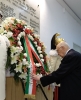 Il Presidente Napolitano nel corso della deposizione di una corona alla lapide in memoria degli agenti caduti