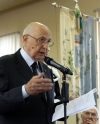 Il Presidente della Repubblica Giorgio Napolitano rivolge il suo indirizzo di saluto 