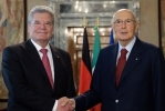 Il Presidente Giorgio Napolitano con il Presidente della Repubblica Federale di Germania  Joachim Gauck