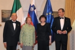  Il Presidente Napolitano e il Presidente di Slovenia con le rispettive consorti 