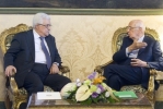 Il Presidente Giorgio Napolitano con il Presidente dell'Autorità Nazionale Palestinese, Mahmud Abbas