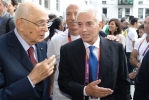 Il Presidente Napolitano al Villaggio Olimpico