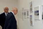 Il Presidente Giorgio Napolitano nel corso della visita alla XIII Mostra Internazionale di Architettura 