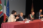 Il Presidente dellaGiorgio Napolitano durante il suo intervento 