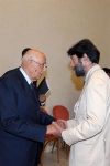 Il Presidente Giorgio Napolitano con il Presidente della Fondazione "Gianni Pellicani