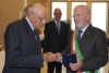 Il Presidente Giorgio Napolitano con il Sindaco di Venezia, Giorgio Orsoni
