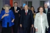 Il Presidente Giorgio Napolitano, la signora Clio e la S.M. la Regina Betrix 
