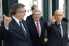 Il Presidente Giorgio Napolitano con il Presidente Komorowski, e il Presidente Gauck