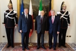 Il Presidente Giorgio Napolitano con il Presidente Komorowski, e il Presidente Gauck