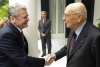 Il Presidente Giorgio Napolitano accoglie Presidente Gauck