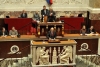 Il Presidente Giorgio Napolitano in occasione dell'intervento all'Assemblea Nazionale francese