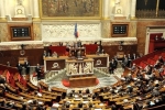 Il Presidente Giorgio Napolitano nel corso del suo intervento all'Assemblea Nazionale francese