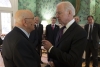 Il Presidente Giorgio Napolitano con il Vice Presidente degli Stati Uniti d'America, Joe Biden, alla Blair House