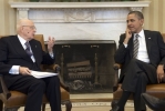 Il Presidente Giorgio Napolitano e il Presidente Barack Obama nello Studio Ovale della Casa Bianca