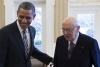 Il Presidente Giorgio Napolitano e il Presidente Barack Obama nello Studio Ovale della Casa Bianca