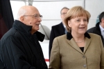  Napolitano con il Cancelliere Federale Angela Merkel 