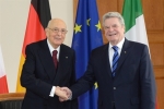 Il Presidente della Repubblica Giorgio Napolitano con Presidente Federale Gauck