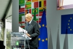 Il Presidente Giorgio Napolitano nel corso del suo intervento 