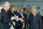 Il Presidente Giorgio Napolitano al suo arrivo alla sessione istituzionale "Verso Expo 2015"