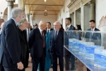 Il Presidente della Repubblica Giorgio Napolitano visita la mostra "I libri d'Acqua" nel Chiostro del Monastero di San Nicolò