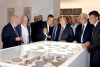 Il Presidente Giorgio Napolitano durante la visita alla 55° Esposizione Internazionale 