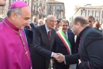 Il Presidente Giorgio Napolitano al suo arrivo alla Cattedrale 
