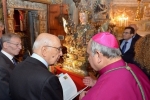 Il Presidente Giorgio Napolitano con l'Arcivescovo, Mons. Salvatore Gristina, di fronte al busto reliquario di Sant'Agata