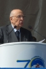 Il Presidente Giorgio Napolitano nel corso del suo intervento alla cerimonia commemorativa 