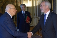 Il Presidente Giorgio Napolitano con il Dott. Werner Hoyer, Presidente della Banca Europea per gli Investimenti