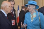 Il Presidente Giorgio Napolitano con la Regina di Danimarca, Margherita II