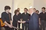 Giorgio Napolitano saluta il Coro giovanile Freevoices