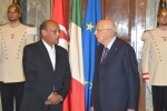 Il Presidente Giorgio Napolitano con il Presidente della Repubblica Tunisina, Moncef Marzouki,
